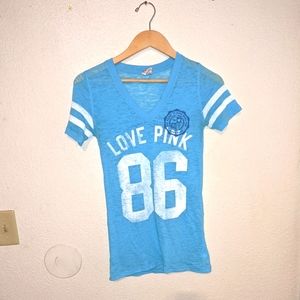 Pink Victoria's Secret short sleeve t shirt sz XS